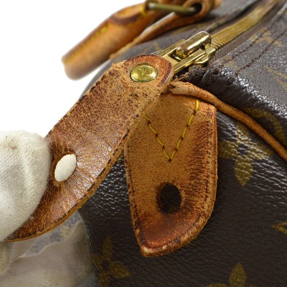 Auth Louis Vuitton Speedy 30 Satchel #43398L19 - Picture 5 of 13